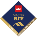 gaf master elite residential roofing contractor logo