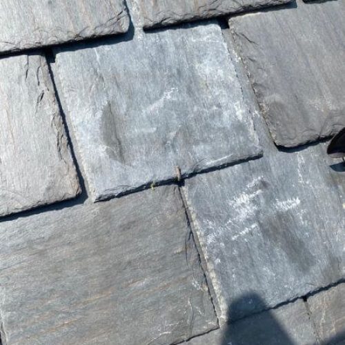 commercial gray slate roofing